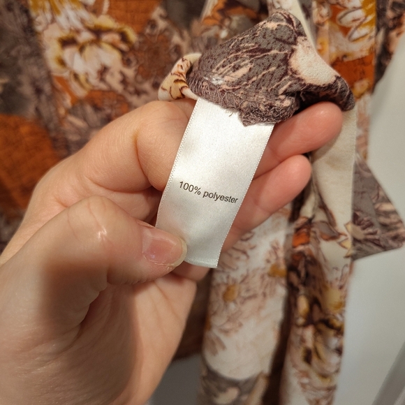 Maurices Multi Print Chiffon Open Front Cardigan Kimono One Size -Boho Festival - Picture 5 of 6